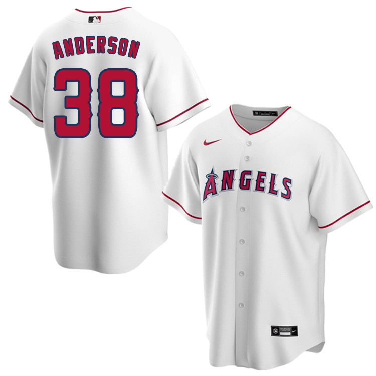 Nike Men #38 Justin Anderson Los Angeles Angels Baseball Jerseys Sale-White